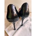 Manolo Blahnik  Black Patent Leather Peep Toe Ankle Booties Size 39 / US 9 Photo 8