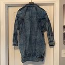 Gallery Vintage 90s Giacca Blues J.  acid wash denim tunic coat, size medium Photo 1