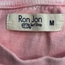 Ron Jon Surf Shop Tie Dye Pink Front Knot Crop Top Tee Size Medium Photo 9