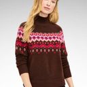 Lou & grey NEW  Fair Isle Turtleneck Sweater XS Brown Photo 0