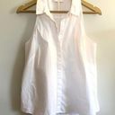 Laundry by Shelli Segal  White Button up Tank Top Photo 1