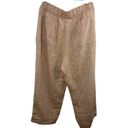 J.Jill  Pure Jill Linen Pull On Cropped Pants Orange Large Rust Boho Lagenlook Photo 3