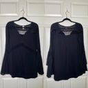 l*space L* Bloomfield Swim Cover Up Tunic Dress in Black Size Small Photo 2