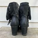 Ralph Lauren Denim&Supply Mina black Leather Fringe Tassel boots 11B Size 11 Photo 3