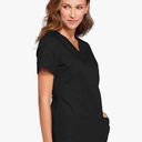 Cherokee V-Neck Womens Scrubs Top Workwear Originals with Rib-Knit Back Panels WW645 Photo 3