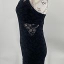 None Black lace cutout mini dress, bodycon, sleeveless size‎ large Photo 2