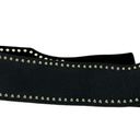 B-low the Belt  Black Leather Silver Tone Hardware Waist Belt Photo 3