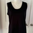 Theory Easy Tank Top in Slub Cotton Black Photo 5