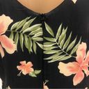 The Moon Vintage Pineapple Silk Black Hawaiian Floral Zip Sleeveless Dress Medium Photo 4