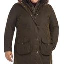 Barbour  Women's Homeswood Wax Plus Trimmed Parka Olive Photo 0