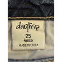 Daytrip  Virgo Distressed Destroyed Dark Blue Denim Jean Shorts Size 25 (2110) Photo 3