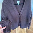 H&M  Brown Knit Cardigan sz S Photo 4