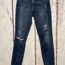 Frame  Women’s Le Skinny De Jeanne Blue Denim Distressed Jeans - Size 26 Photo 0