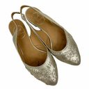 Jack Rogers  Gold Rory Slip On Slingback Flats Pointed Toe Size 7M Photo 1