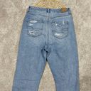 American Eagle  Curvy Mom Jeans High Rise Stretch Distressed Size 8 Long Photo 5