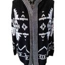 Pink Rose  Hooded Cardigan Sweater Aztec Geometric School Photo 0