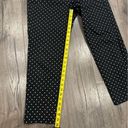 Elle  Brand Skinny Ankle Black White Polka Dot Career Pants Trousers Size 8 Photo 4