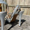 Jessica Simpson  Oluina Silver/Clear pumps rhinestone size 7 Photo 5