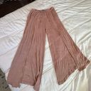 Free People beach intimately nude mauve palazzo wide leg pants S Photo 6