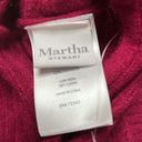 infinity MARTHA STEWART 2 ply Cashmere Cable Loop Ribbed  Scarf in Burgundy Photo 4