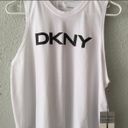 DKNY NWT sport logo crew neck workout tank top -S Photo 2