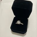 Sterling Silver Elegant  White Topaz New Charms Unique Ring Size 7 Photo 0