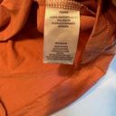 Absolutely Famous  Orange Blouse V Neck Cinched Waist Size‎ Small Photo 5