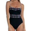 La Blanca New.  black bandeau swimsuit. Size 8. Retails $149 Photo 4