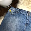 Jessica Simpson  vintage yellow rose patchwork denim skirt sz 20 Photo 1