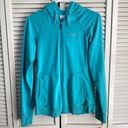 Columbia  Bright Teal Zip Up Jacket Cotton Hoodie Small Photo 0