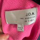 J.O.A. Revolve Cropped Hot Pink Open Back Halter Top Size Medium Photo 4