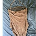 Tommy Bahama  Women’s One Piece Underwire Swimsuit Brown Velour Tropical Palmtree Photo 8