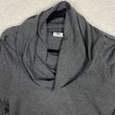 CAbi  3871 Size XS Snap Sleeve Pullover Cowl Neck Sweatshirt Casual Charcoal Gray Photo 1