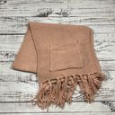 Pilcro  Anthropologie knit fringe scarf pockets blush pink Photo 1