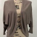 EUC Anne Taylor Open Shrug Sweater, Size XL Tan Photo 0