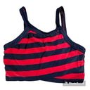 DKNY  Swim Women's Medium Red and Black Stripe Bikini Top Photo 0