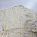 Tularosa  Whitaker Button Front Dress in Faded Yellow Floral Photo 9