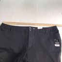 St. John’s Bay St Johns Bay Women's Straight Leg Chino Pants Black Flat Front Plus New 28WS Photo 8