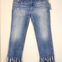 Pilcro and the Letterpress Anthropologie  Hyphen Boy Fit Fringe Crop Jeans 28 Photo 0