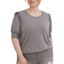 Torrid Women’s  Light Weight French Terry Crew Neck Short Sleeve Sweatshirt sz 1x Photo 0