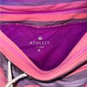 Athleta  Size M Pink/Purple Striped Swim Shorts Photo 2