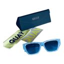 Quay  No Apologies SUNGLASSES Artic Tort Frame Blue Gradient Lens Limited Edition Photo 11