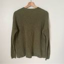 Madewell V-Neck Button-Front Long Cardigan Sweater Classic Olive Size Small Photo 3