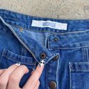 Brandy Melville Button Up Jean Skirt Photo 2