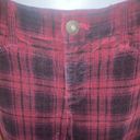 St. John’s Bay Black & Red Plaid Cordaroy Skinny Leg Pants Size 6 Photo 3