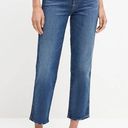 7 For All Mankind  High Waist Cropped Straight Jeans Size  28 Photo 0