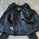 Ann Taylor  Wool Blend Tweed Black Fringed Blazer Jacket Size 2 Petites Photo 6