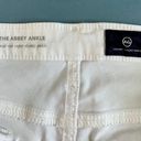 AG Adriano Goldschmied The Abbey Mid-Rise Super Skinny White Ankle Jeans Photo 8