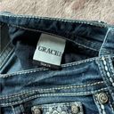 GRACE IN LA  Skinny Jeans Womens Denim Dark Wash Low Size 26 Photo 4