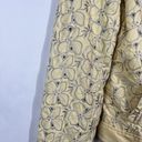 Doncaster Sport Yellow Floral Perforated Button Front Blazer Jacket Size 6 Coat Photo 1